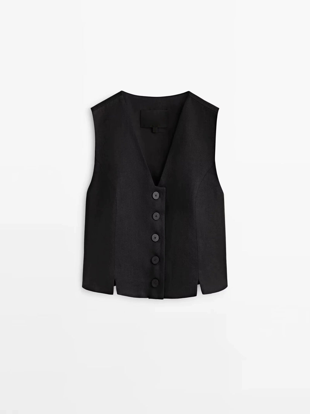 MD Summer New Arrival Single-Breasted V Neck Sleeveless Outwear Leisure Commute Short Suit Vest 6025571