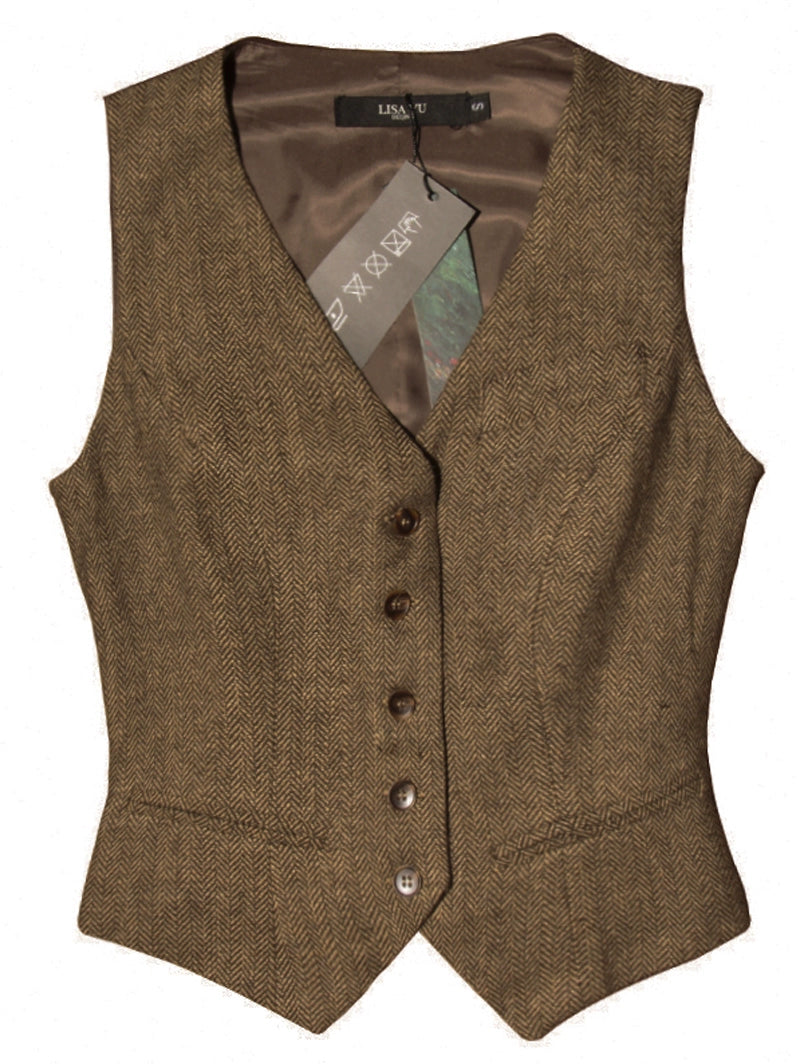 Casual Silm Slimming and Short Retro Woolen Vest