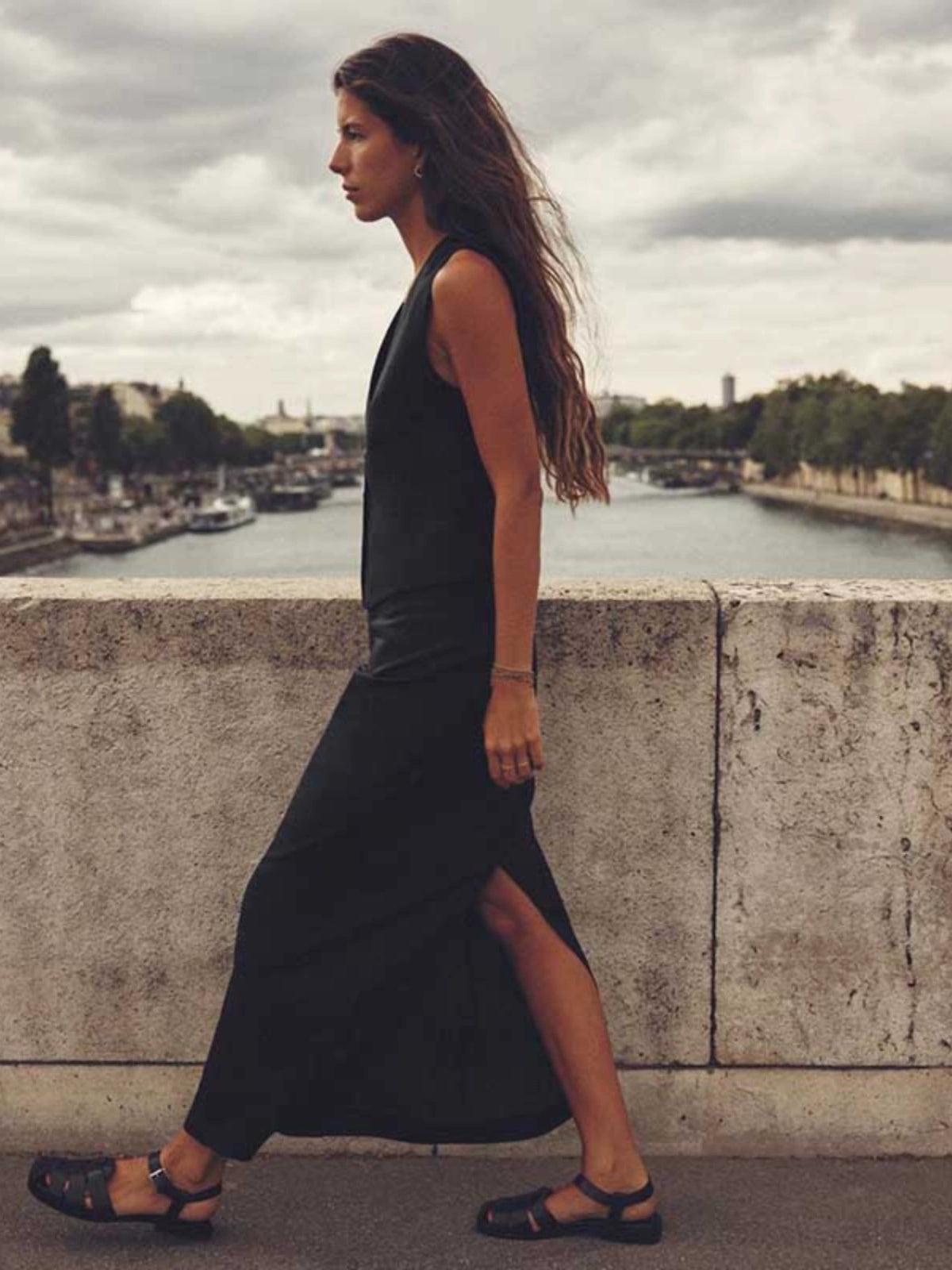 Fashion Women's Wear Blended Fabric High Waist Skirt Linen