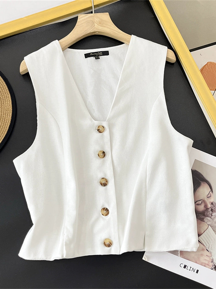 Foreign Trade Women's Clothing Original Tail Single Cut Label Genuine Casual Linen