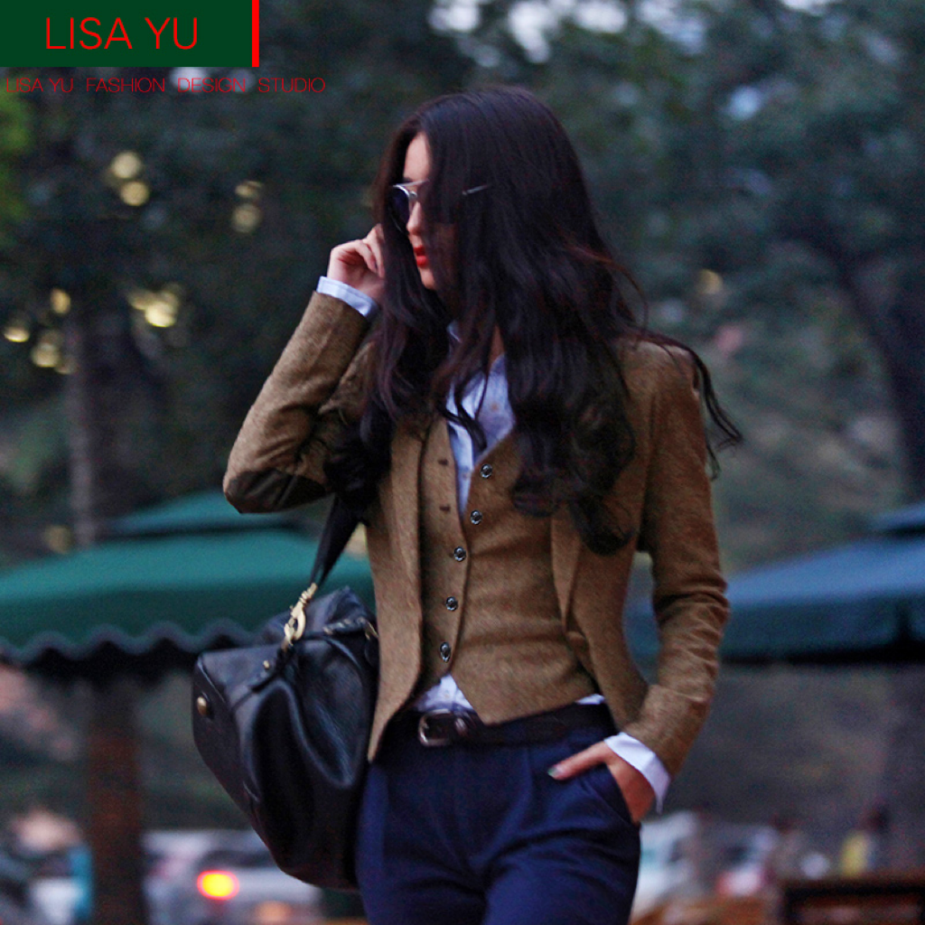 Casual Silm Slimming and Short Retro Woolen Vest