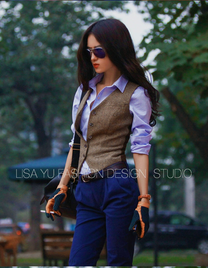 Casual Silm Slimming and Short Retro Woolen Vest