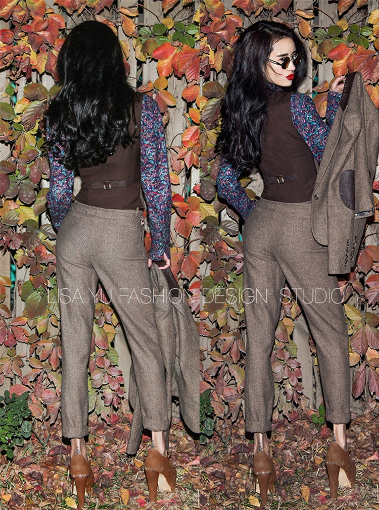 Casual Silm Slimming and Short Retro Woolen Vest