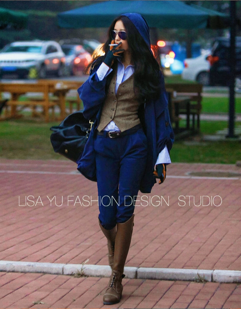 Casual Silm Slimming and Short Retro Woolen Vest