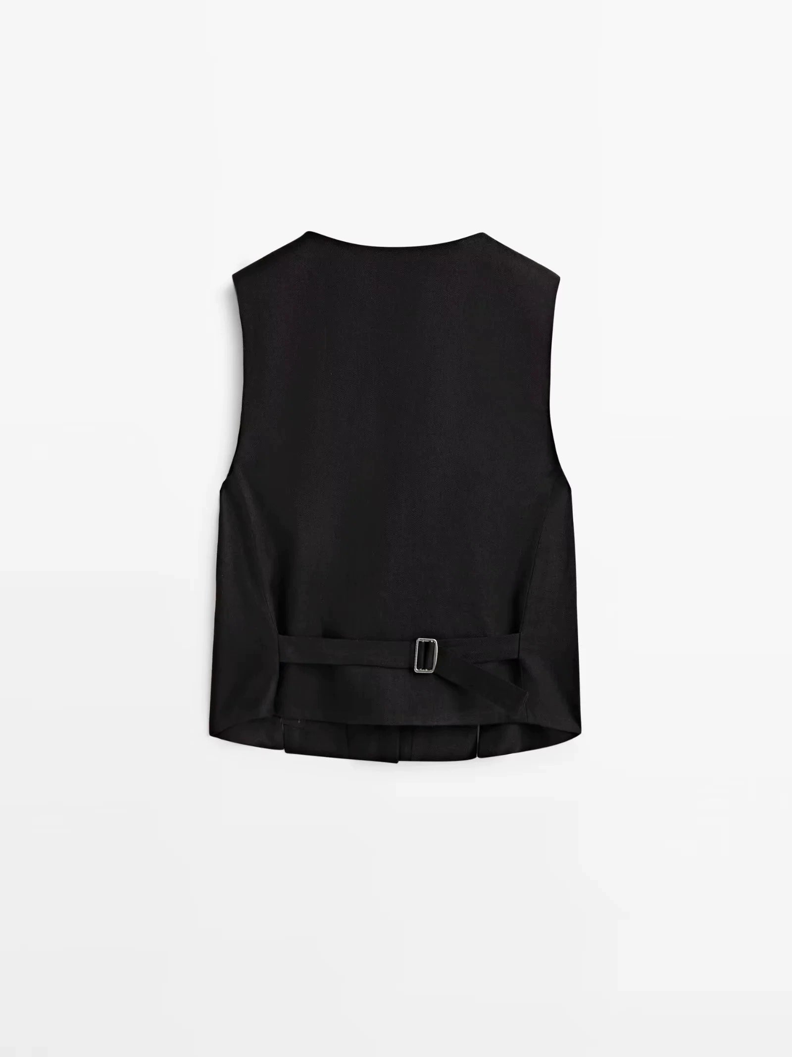 MD Summer New Arrival Single-Breasted V Neck Sleeveless Outwear Leisure Commute Short Suit Vest 6025571