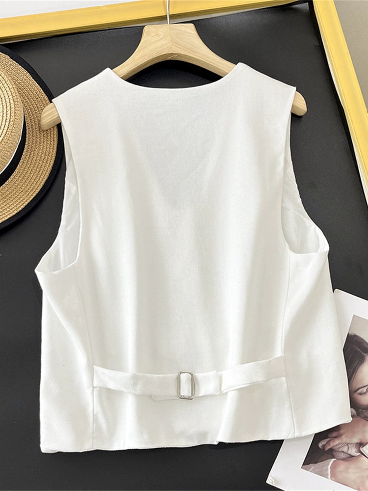 Foreign Trade Women's Clothing Original Tail Single Cut Label Genuine Casual Linen