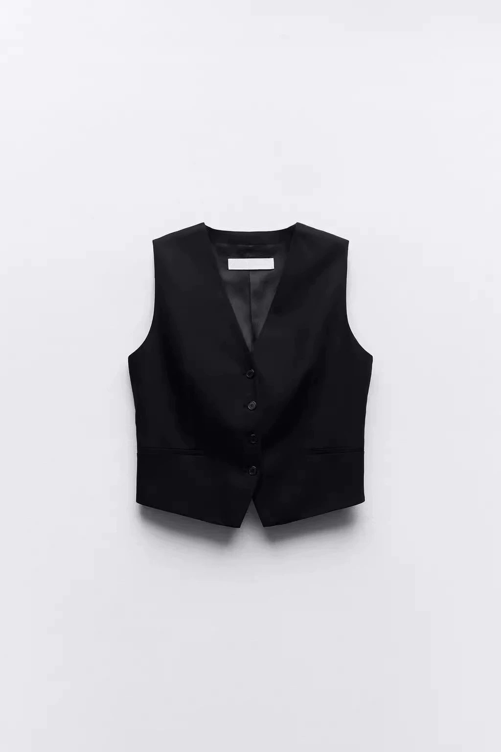 Za New Fall Women's Clothing Sleeveless V Neck Linen Vest Jacket High Waist Midi Dress 7828967 7839967