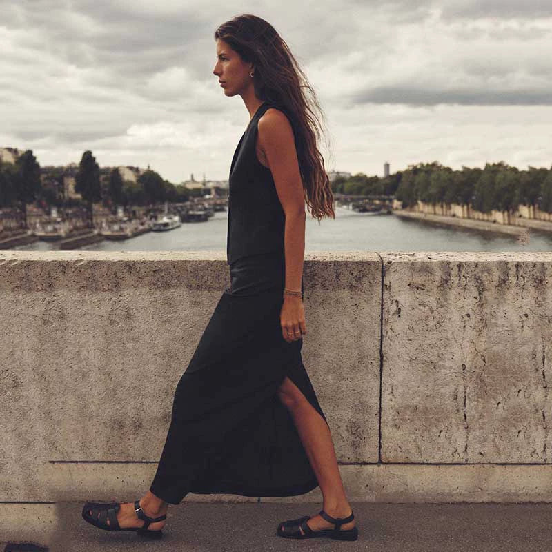 Fashion Women's Wear Blended Fabric High Waist Skirt Linen