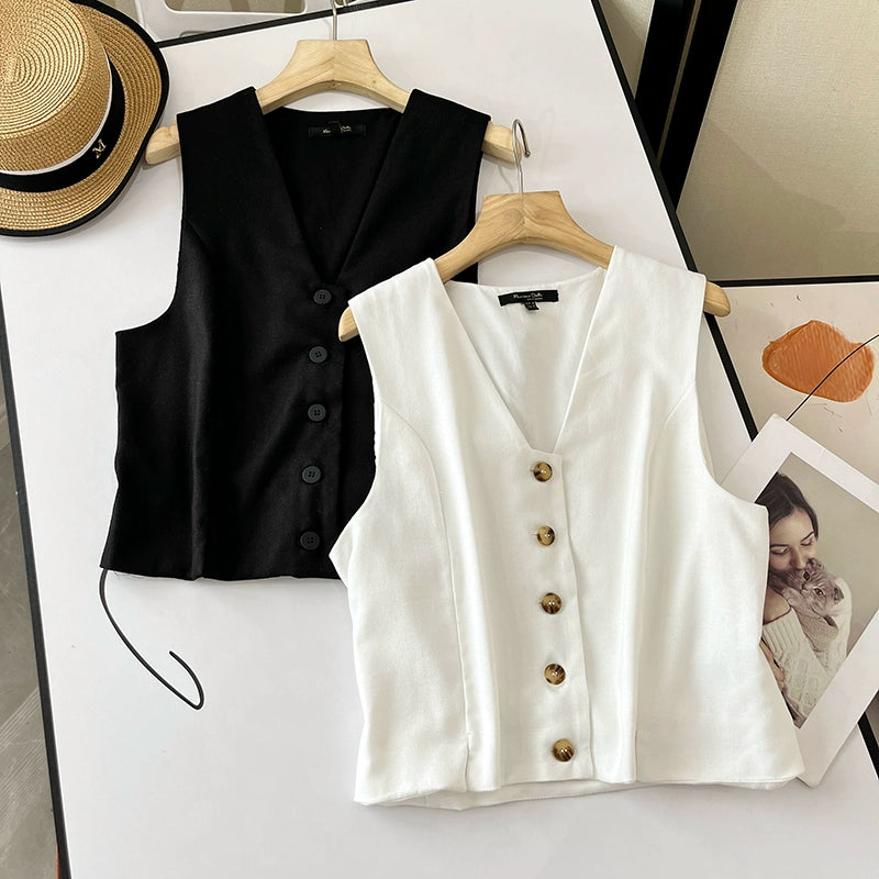 Foreign Trade Women's Clothing Original Tail Single Cut Label Genuine Casual Linen