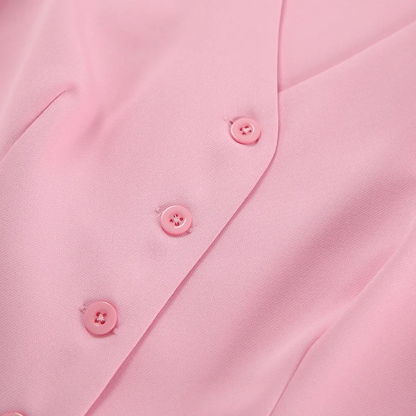 Fashionable Casual Two Piece Skirt Set Sleeveless Vest Short Top+Split Waist Skirt Autumn Two-piece Outfit For Women