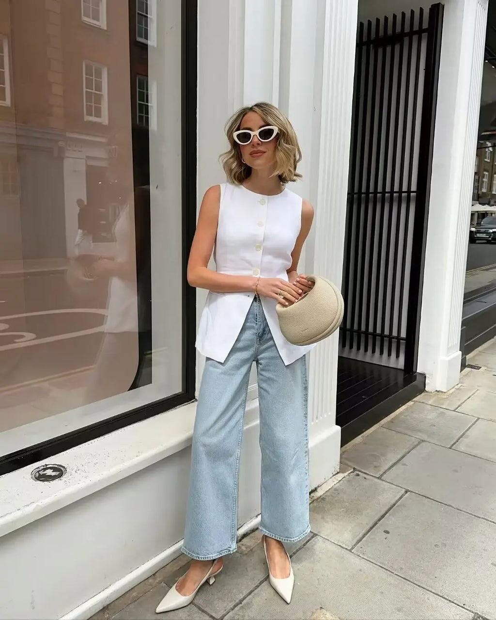 Y2K TRAF 2024 Summer Women's Suit O-Neck Long Vest Mini Shorts Sets for Women 2 Pieces Elegant Outfit Lady Shorts Two-piece Set