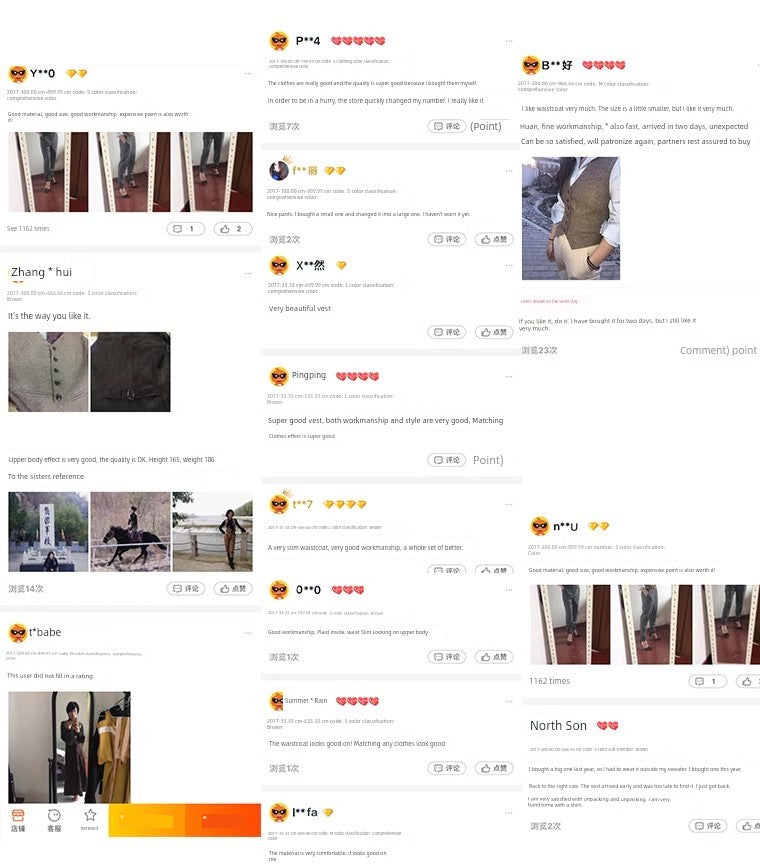 Casual Silm Slimming and Short Retro Woolen Vest