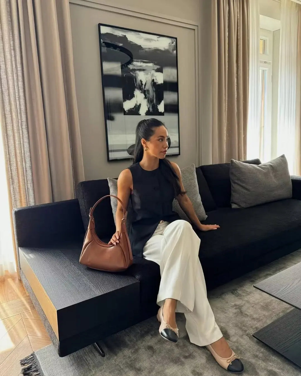 Y2K TRAF 2024 Summer Women's Suit O-Neck Long Vest Mini Shorts Sets for Women 2 Pieces Elegant Outfit Lady Shorts Two-piece Set