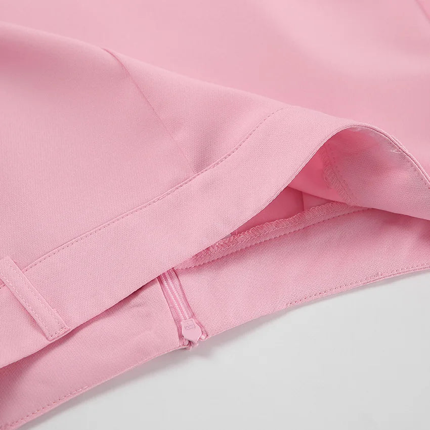 Fashionable Casual Two Piece Skirt Set Sleeveless Vest Short Top+Split Waist Skirt Autumn Two-piece Outfit For Women