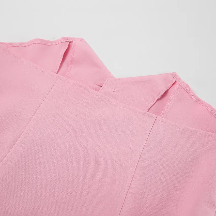 Fashionable Casual Two Piece Skirt Set Sleeveless Vest Short Top+Split Waist Skirt Autumn Two-piece Outfit For Women