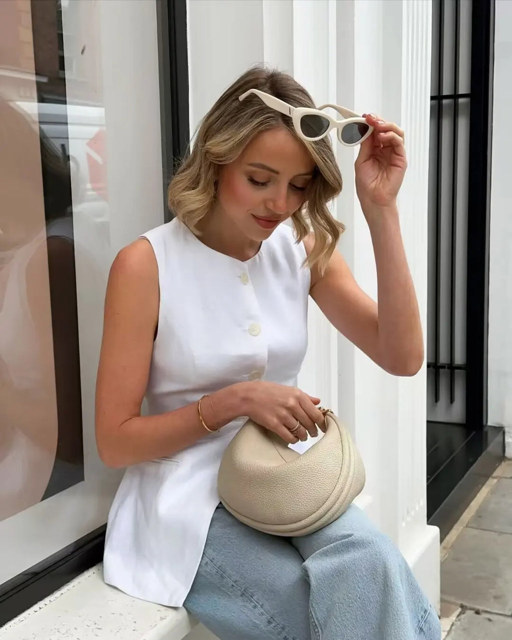 Y2K TRAF 2024 Summer Women's Suit O-Neck Long Vest Mini Shorts Sets for Women 2 Pieces Elegant Outfit Lady Shorts Two-piece Set